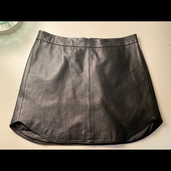 BB Dakota Conrad Leather Mini Skirt Size 6 - Picture 5 of 6